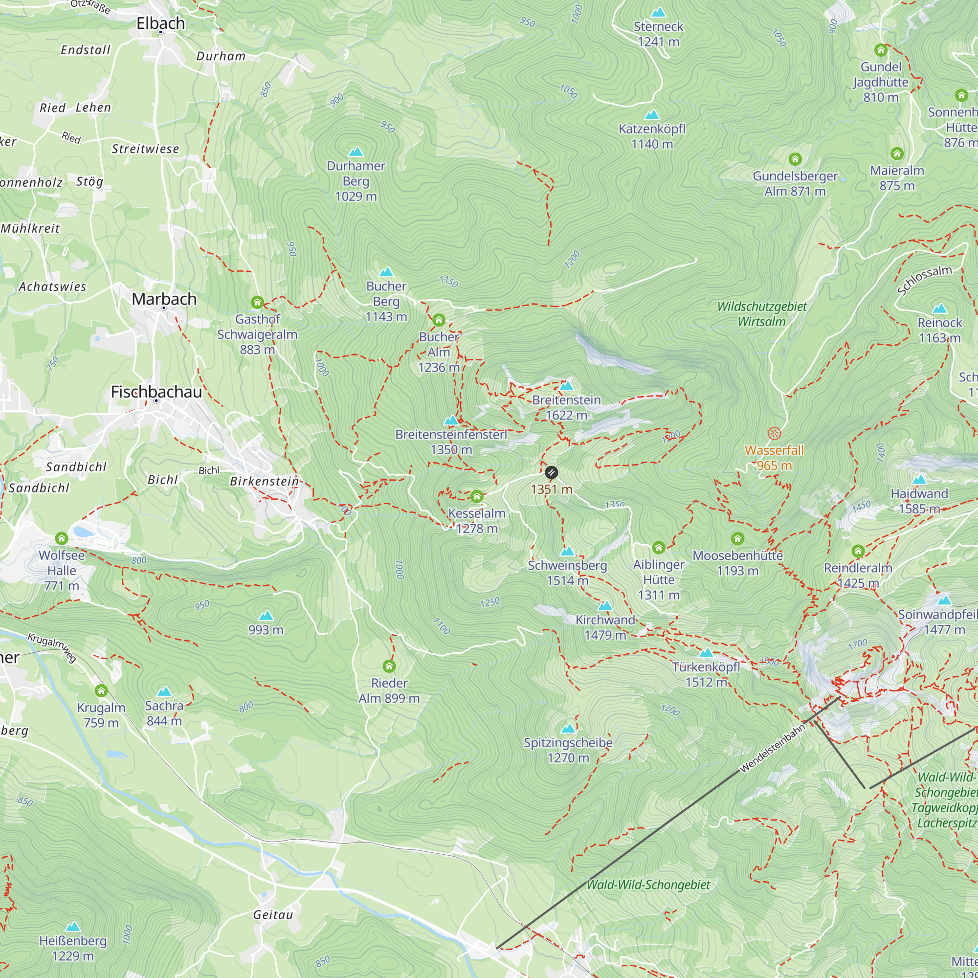 Bayern Hütte map