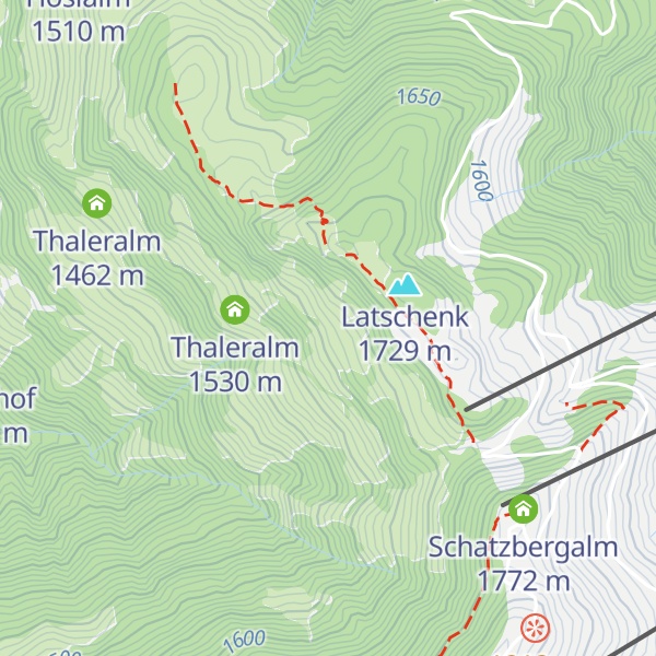 Map of Zotta Alm