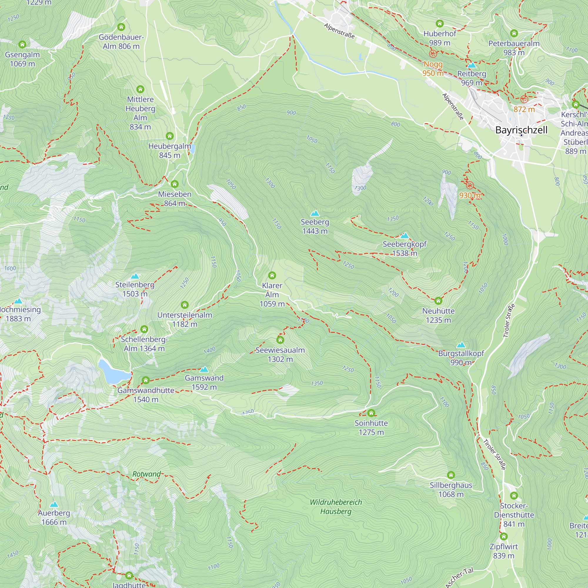 Niederhoferalm map