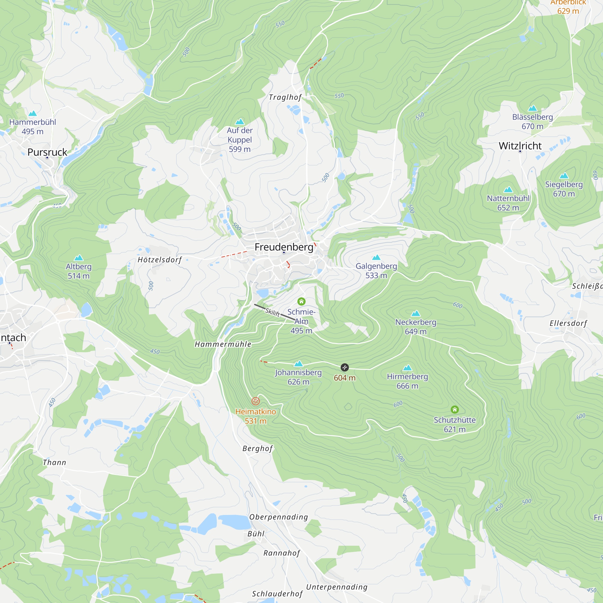 Schmie-Alm map
