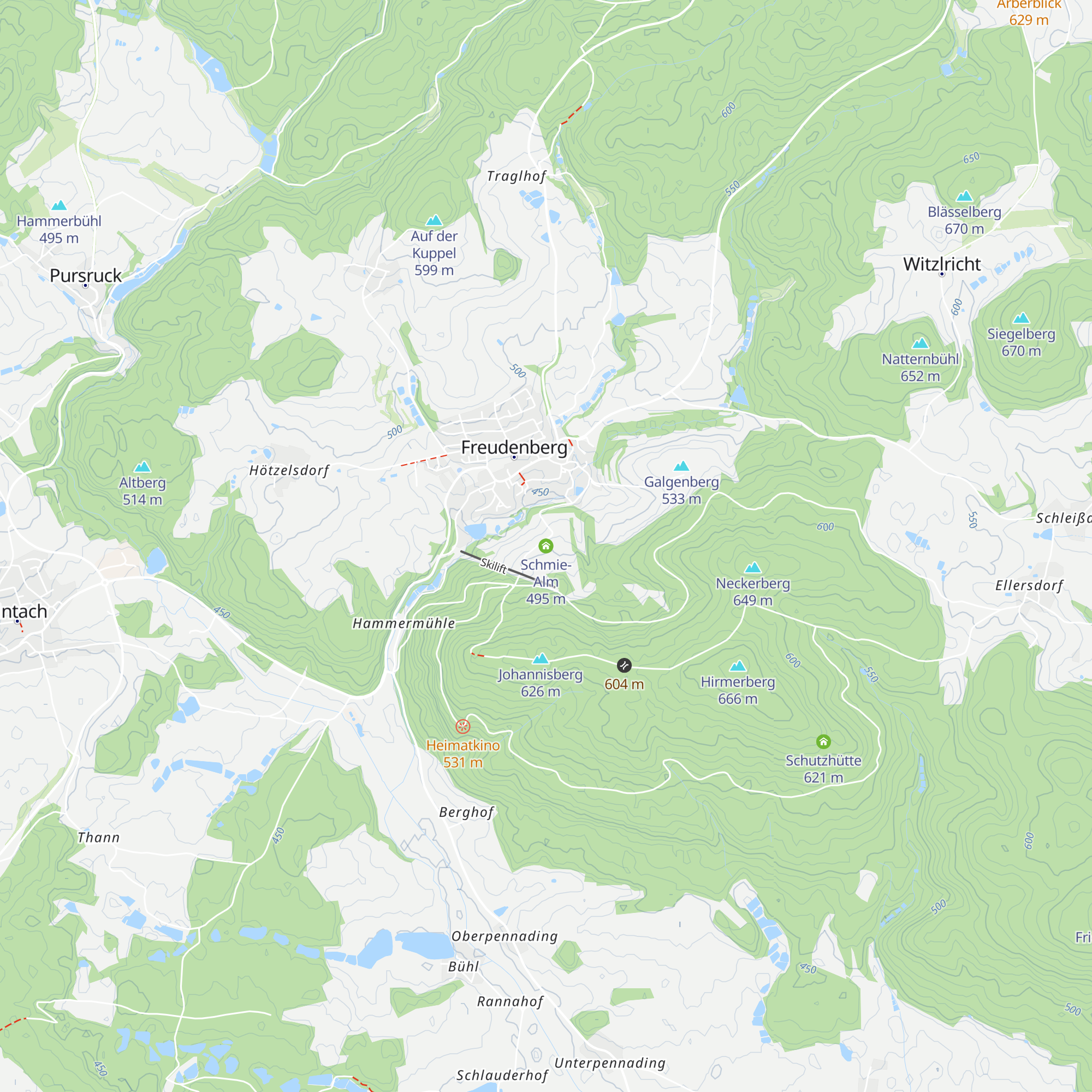 Schmie-Alm map