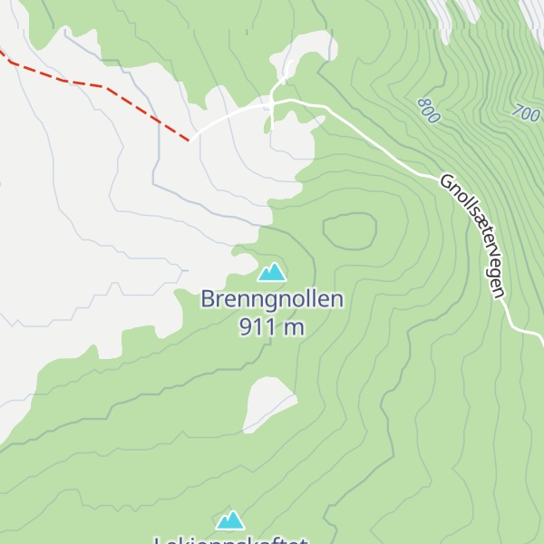 Map of Brenngnollen