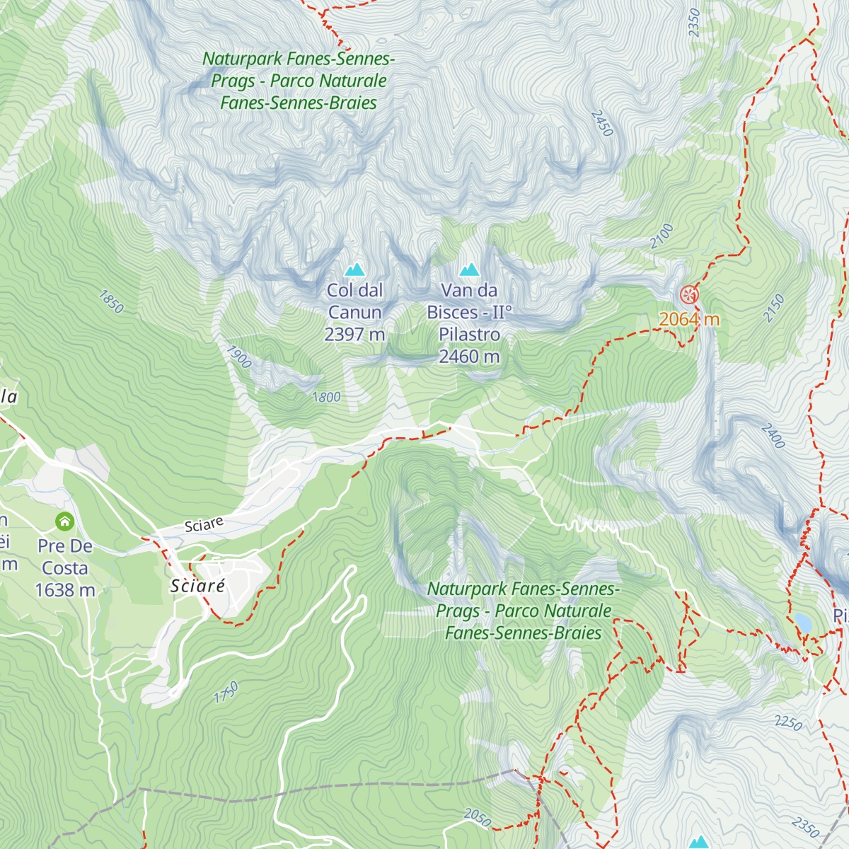 Capanna Alpina map