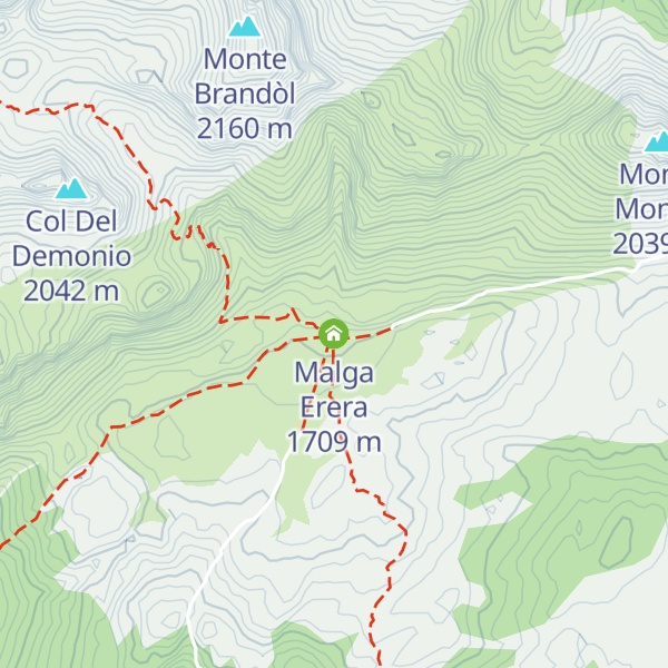 Map of Malga Erera