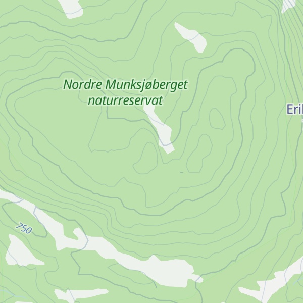 Map of Nordre Munksjøberget