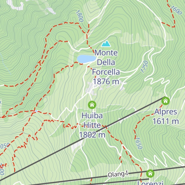 Map of Prackenhütte - Rifugio Pracken