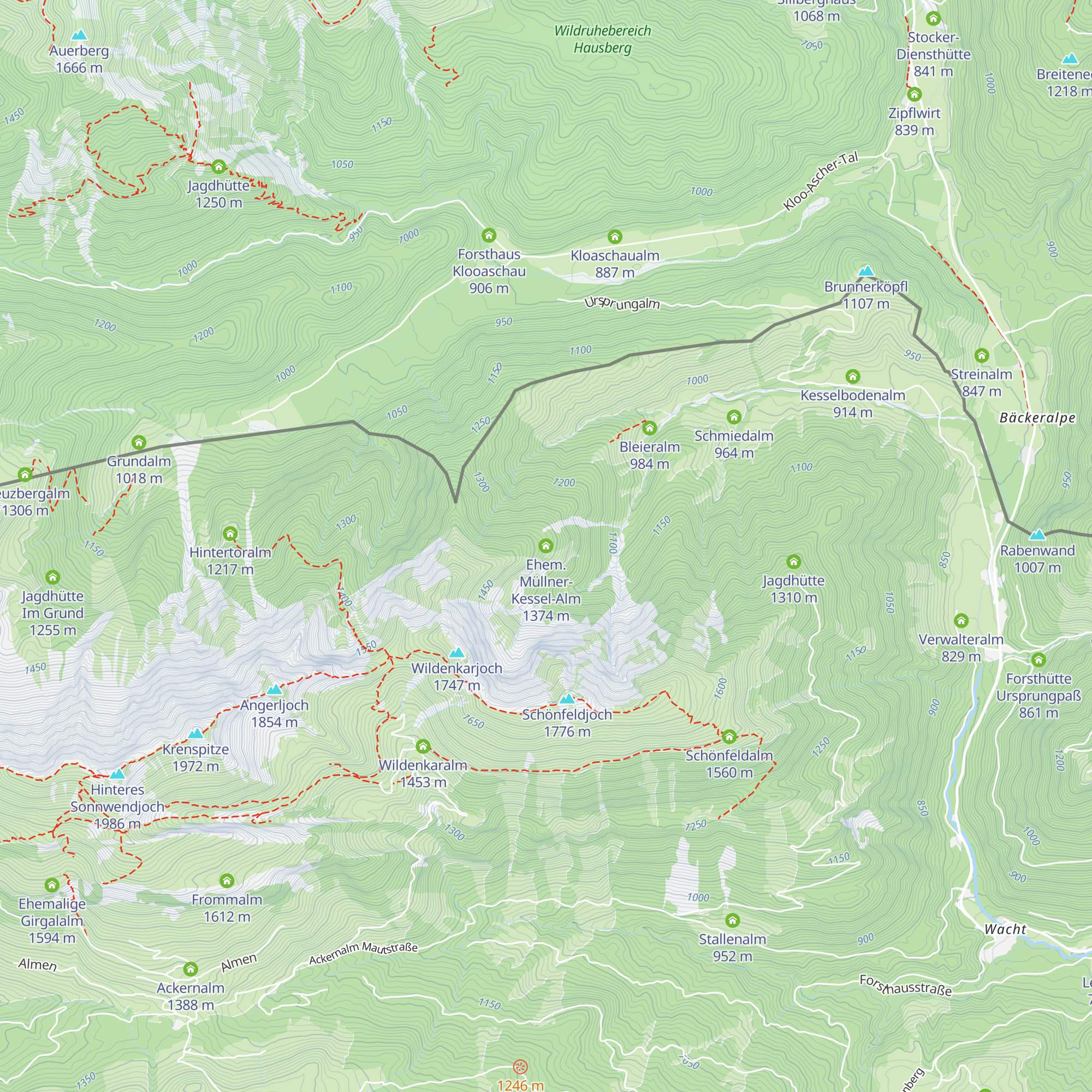 Ehem. Müllner-Kessel-Alm map
