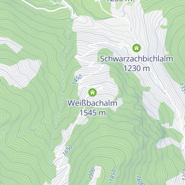 Map of Weißbachalm