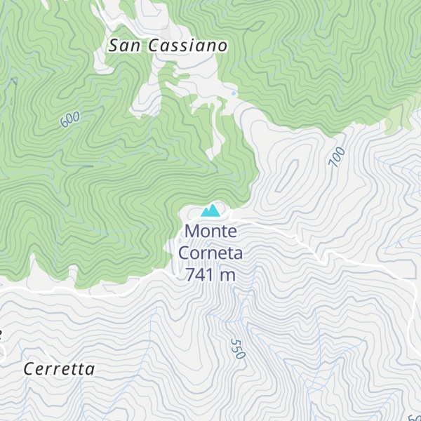 Map of Monte Corneta