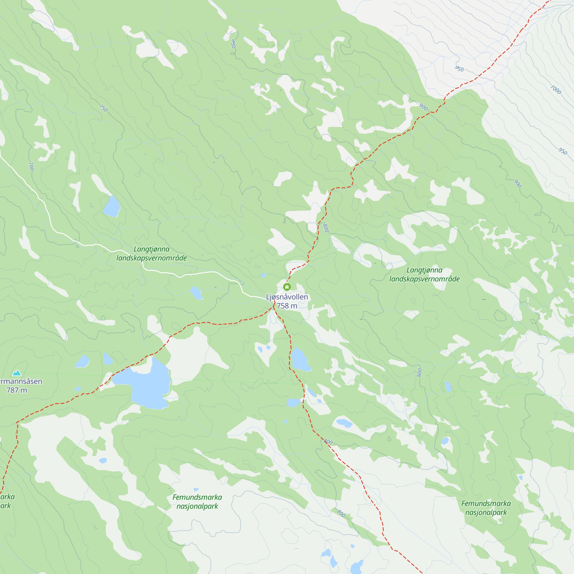 Ljøsnåvollen map