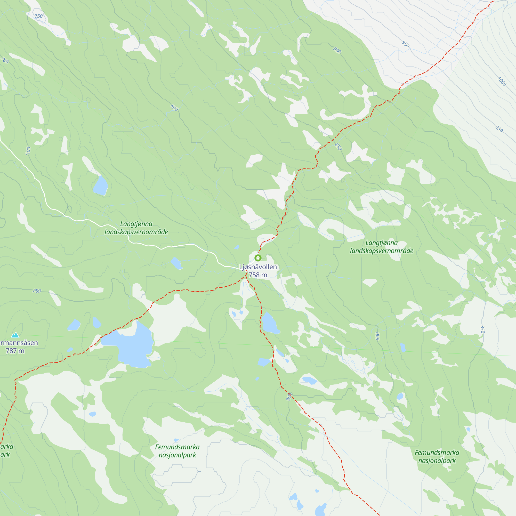Ljøsnåvollen map