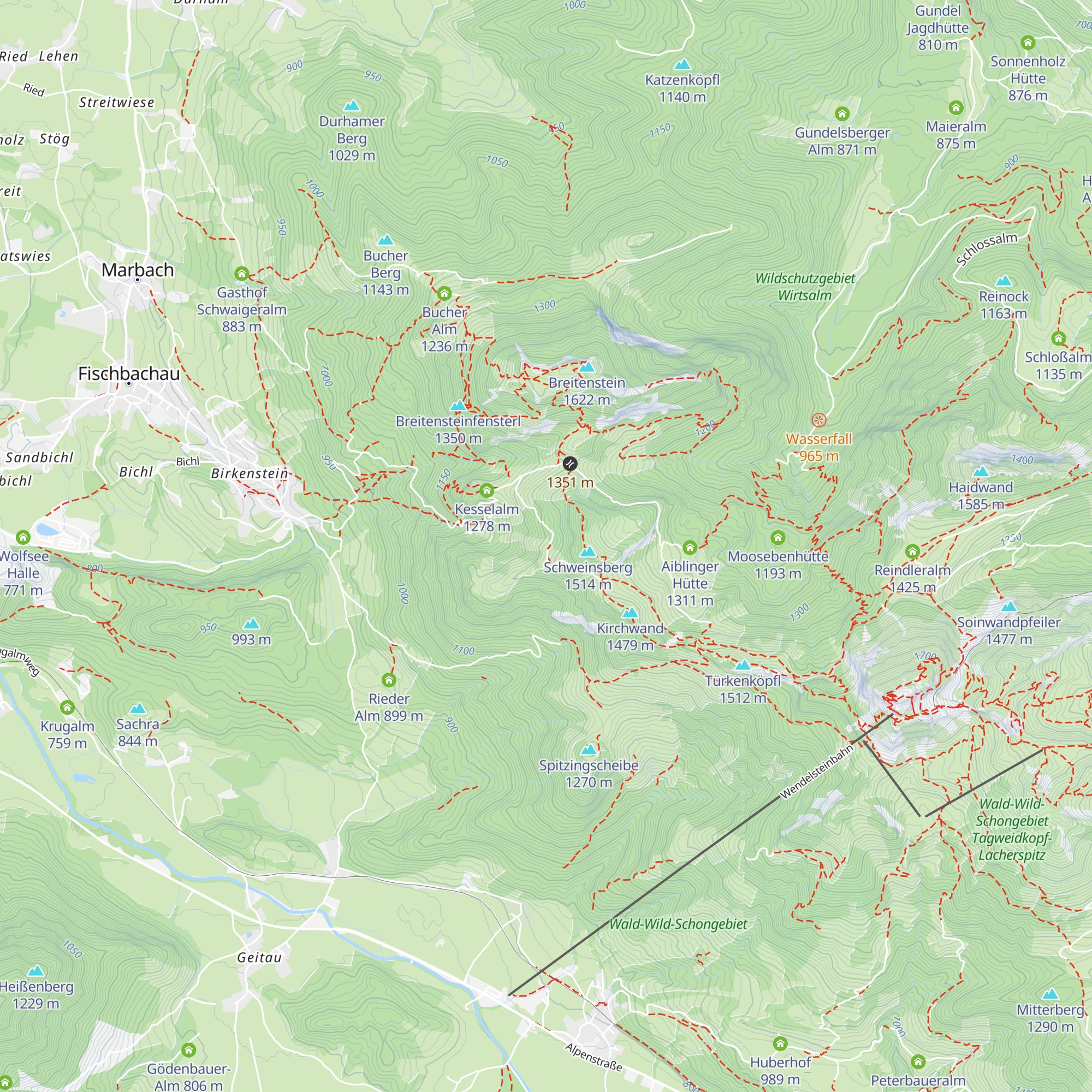 Kot Alm map
