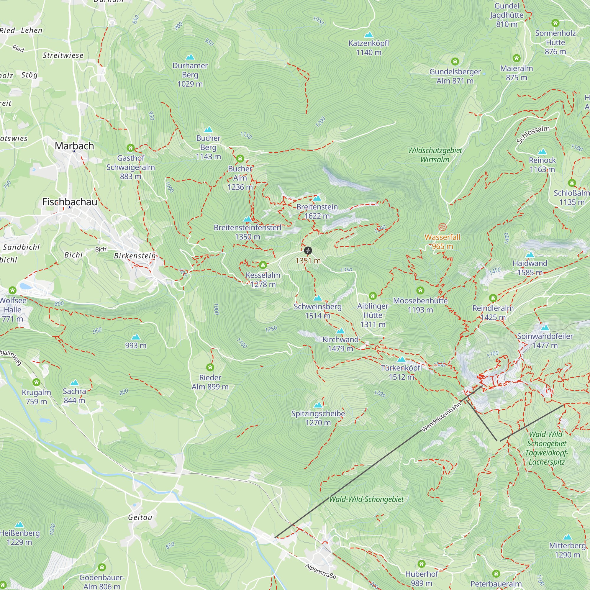 Kot Alm map