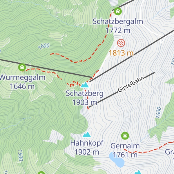 Map of Schatzberg Hütte