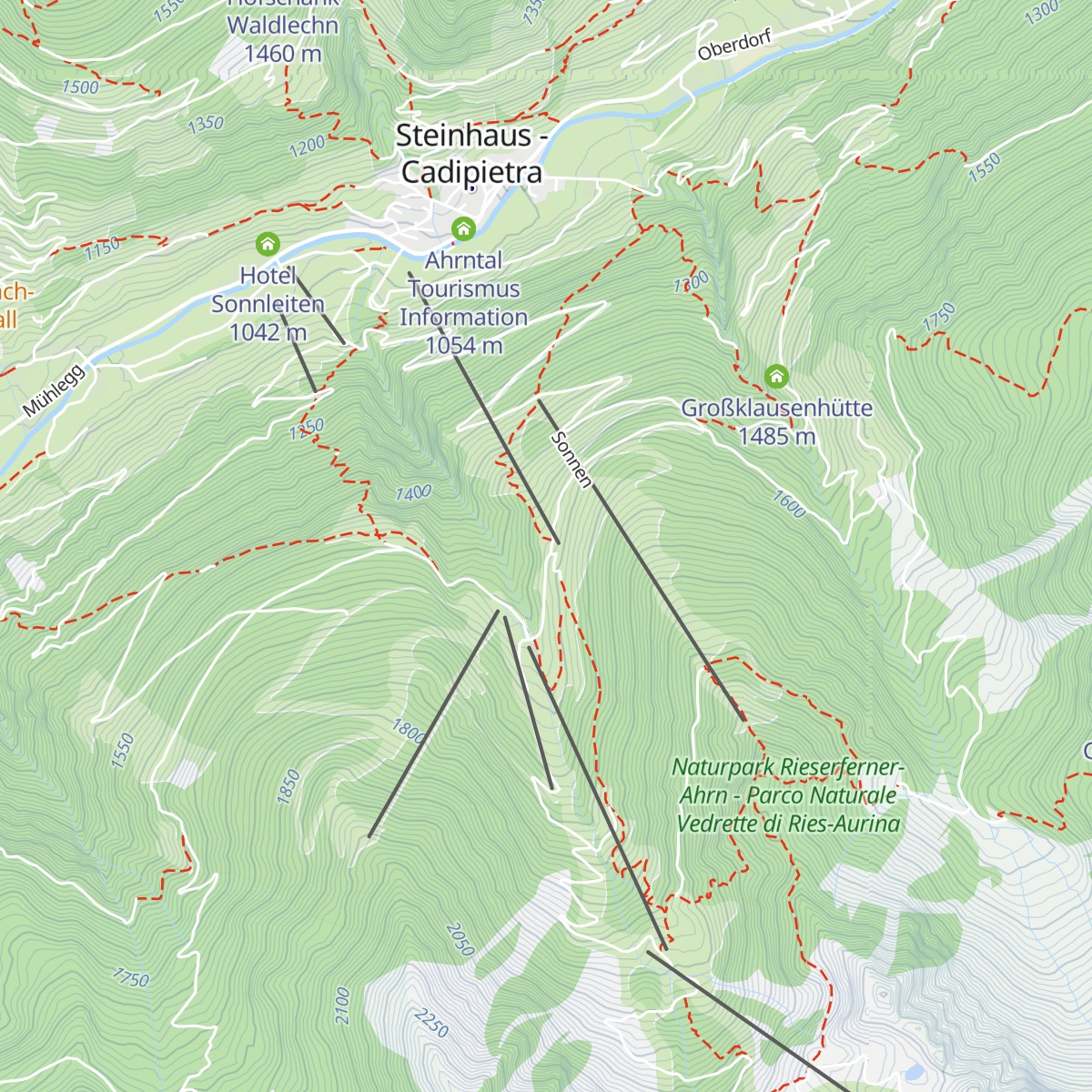 Kristallalm map