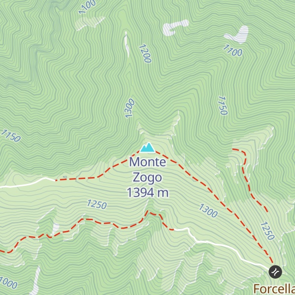 Map of Monte Zogo