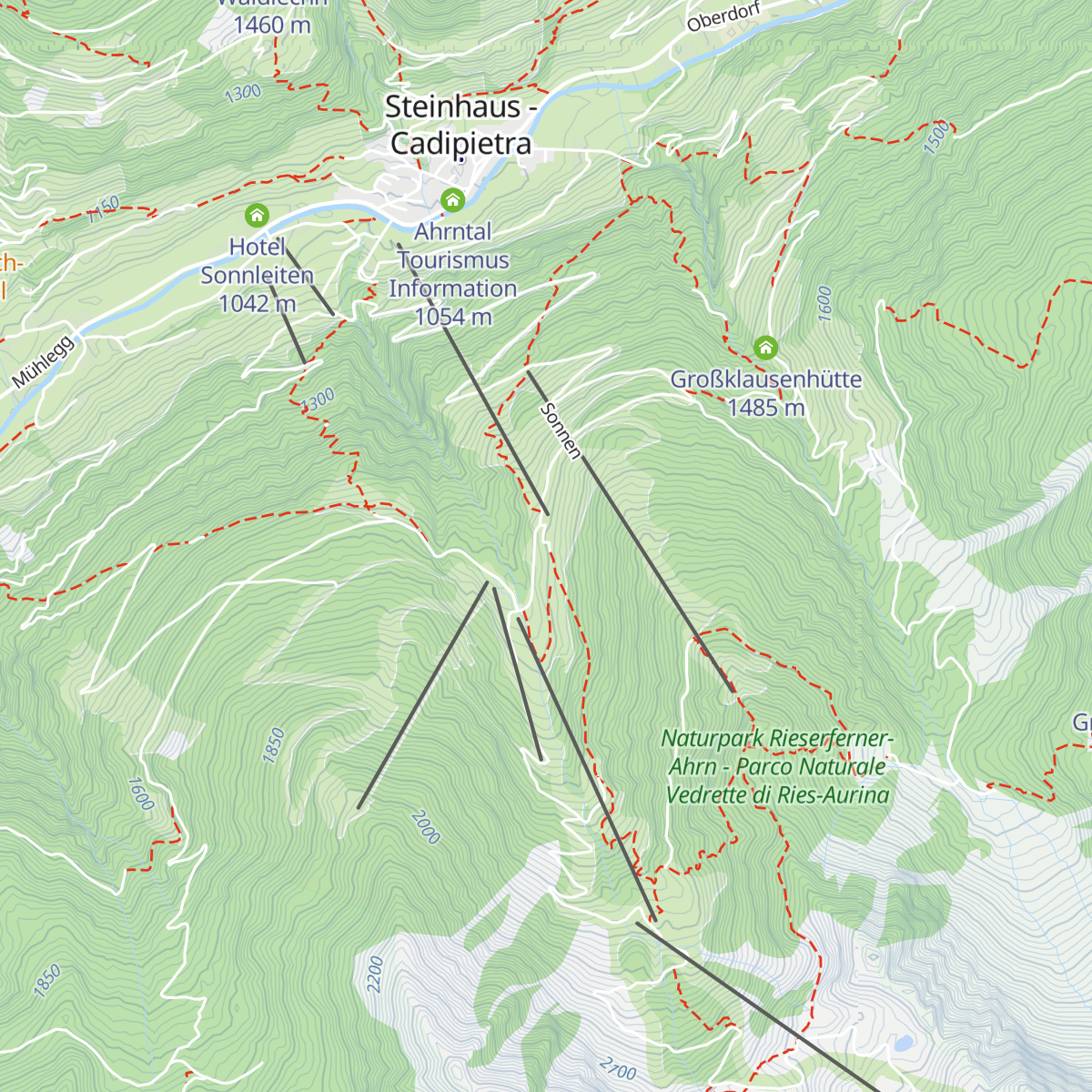 Moaregg Alm map