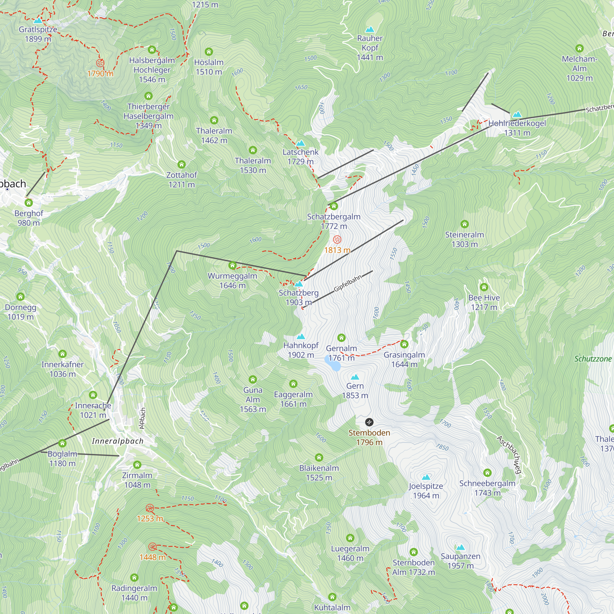 Bergrettungdienst map