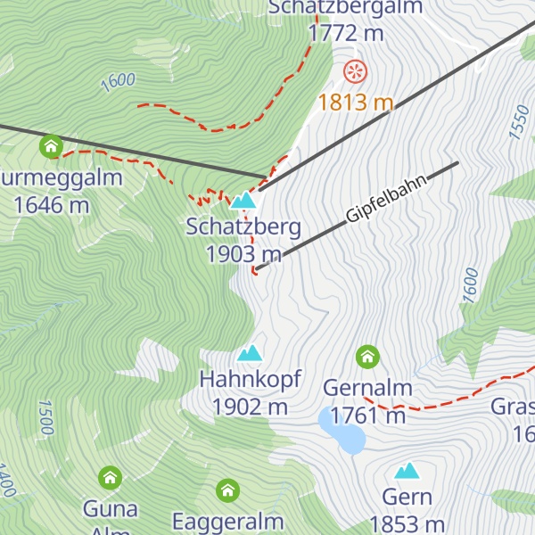 Map of Bergrettungshütte