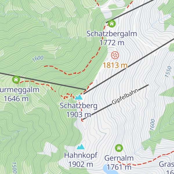 Map of Wurmegg Hochleger