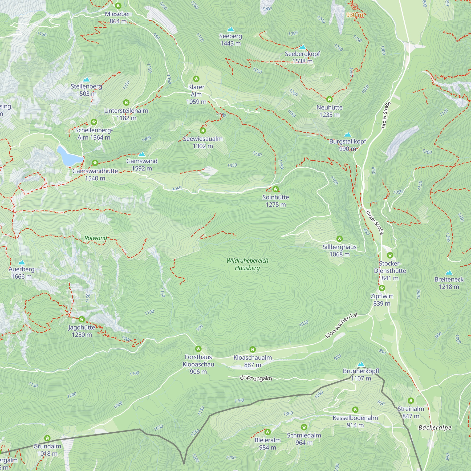 Kaiserblickhütte map