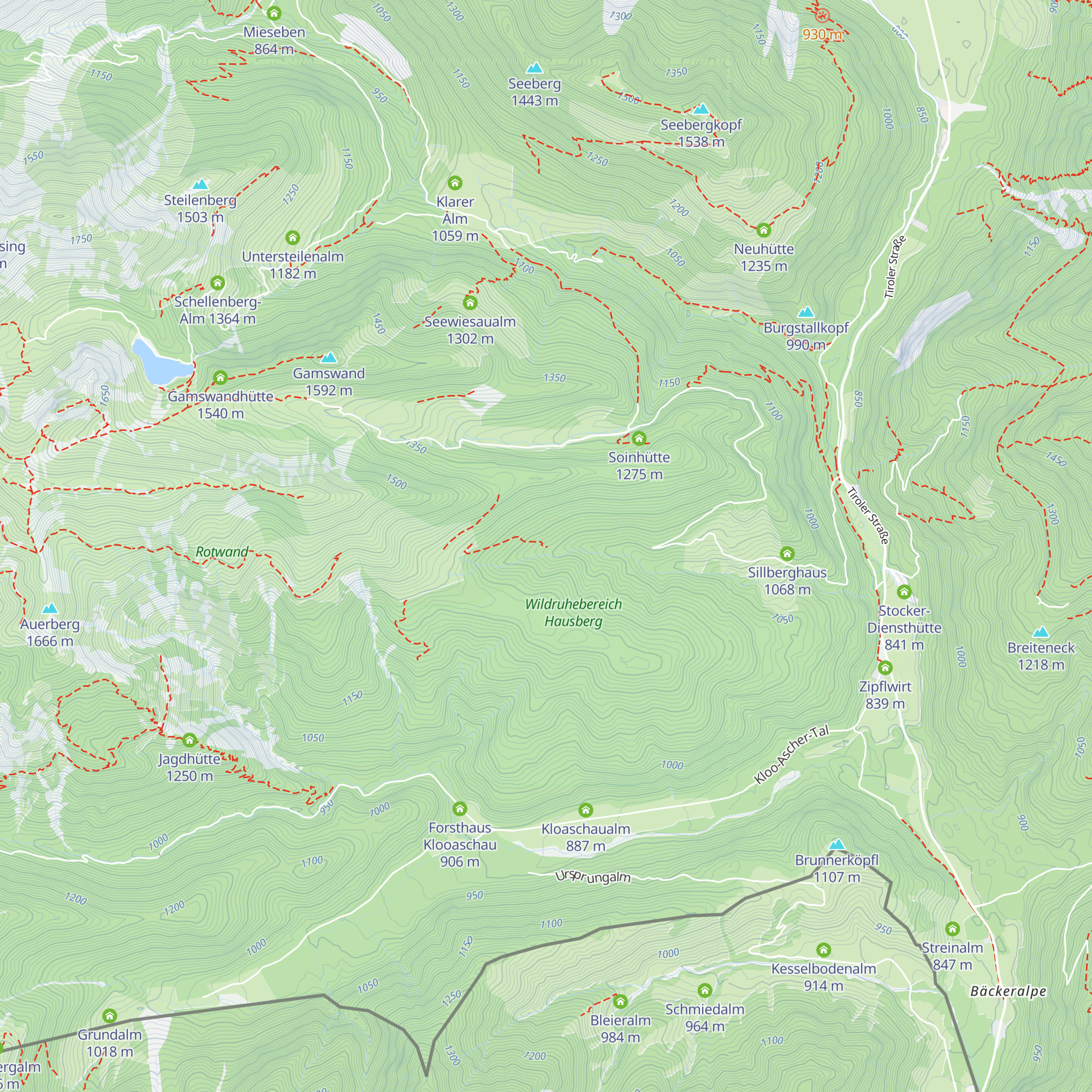 Kaiserblickhütte map