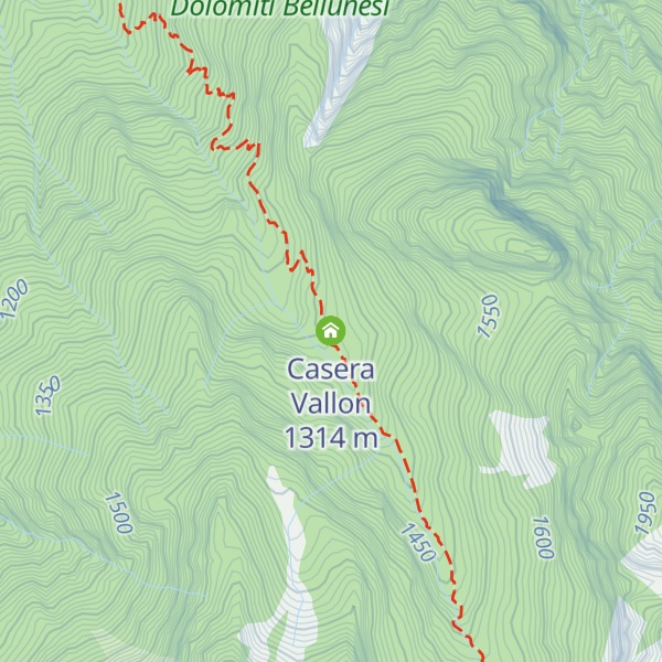 Map of Casera Vallon