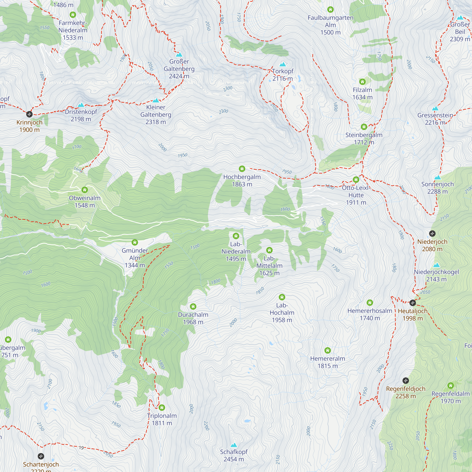Lab-Niederalm map
