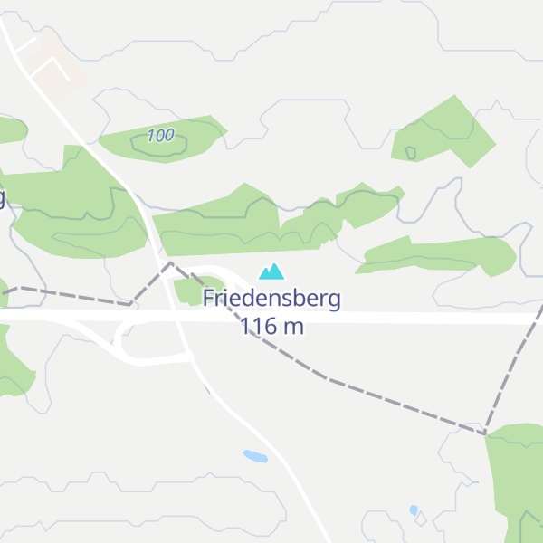 Map of Friedensberg