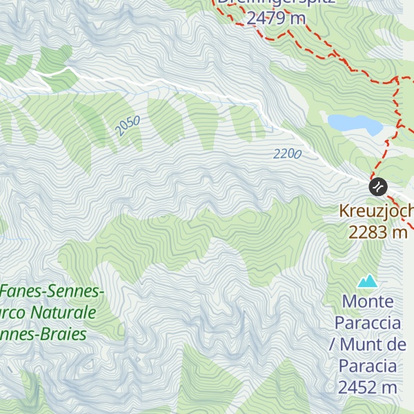 Map of Monte Paraccia