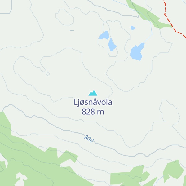 Map of Ljøsnåvola
