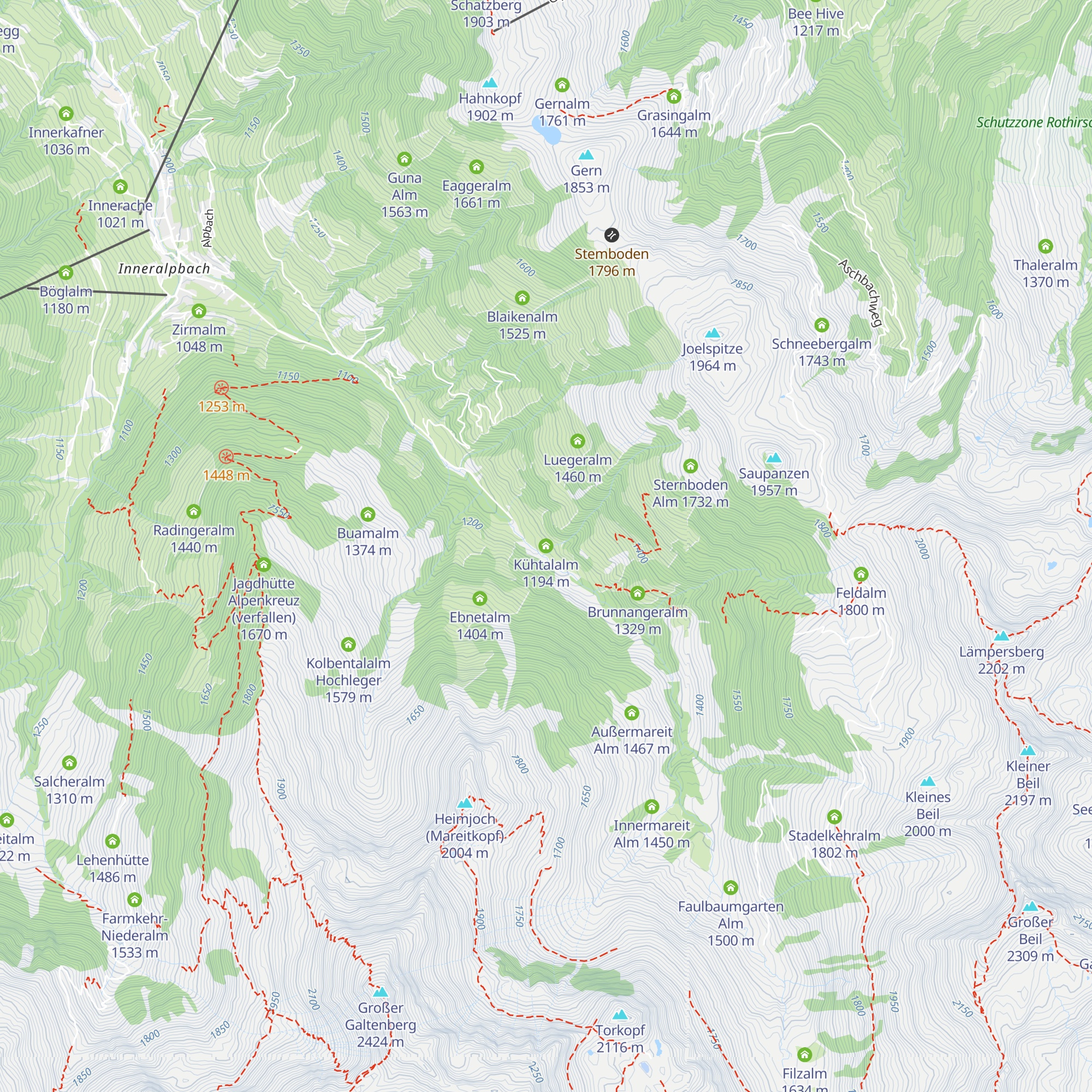 Kühtalalm map
