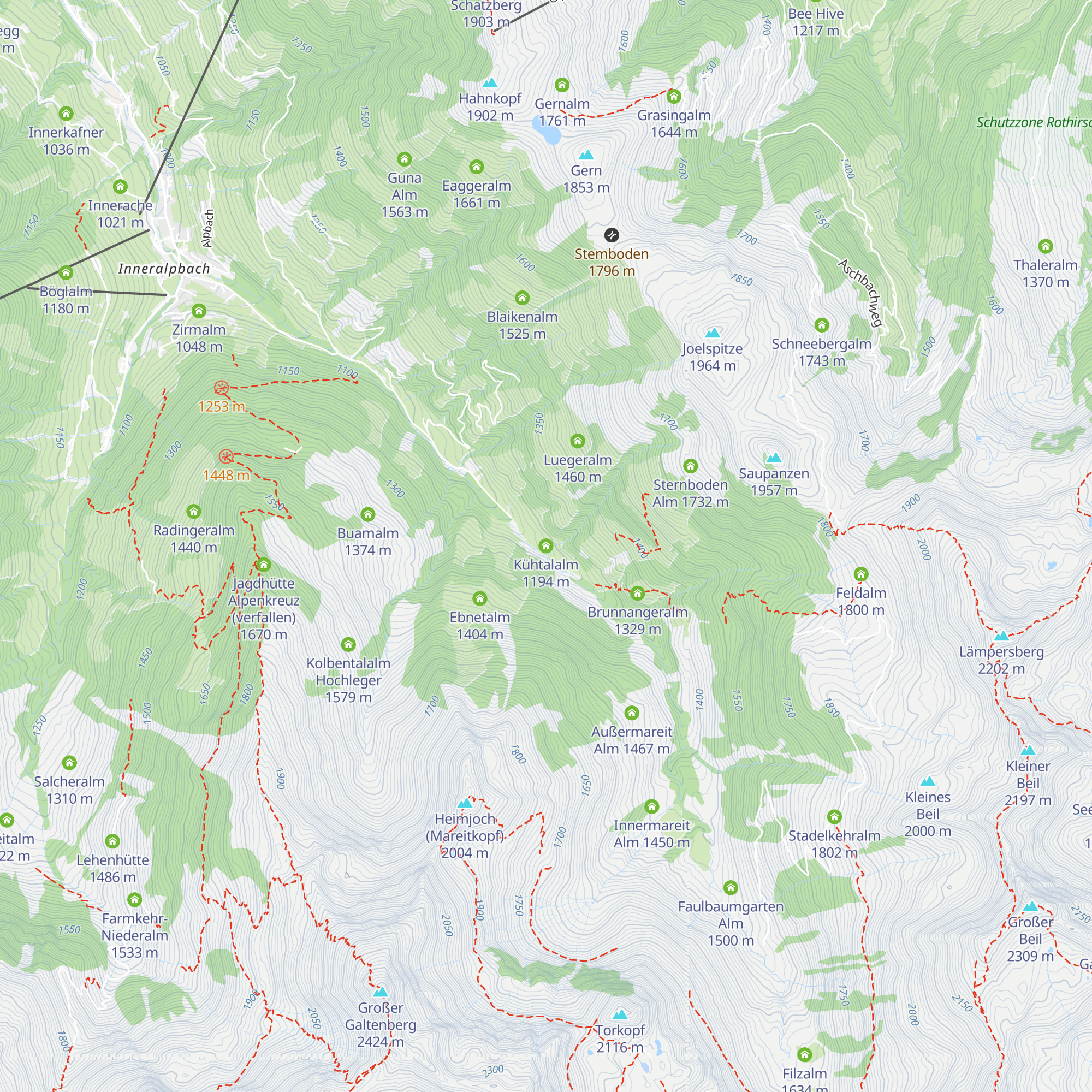 Kühtalalm map