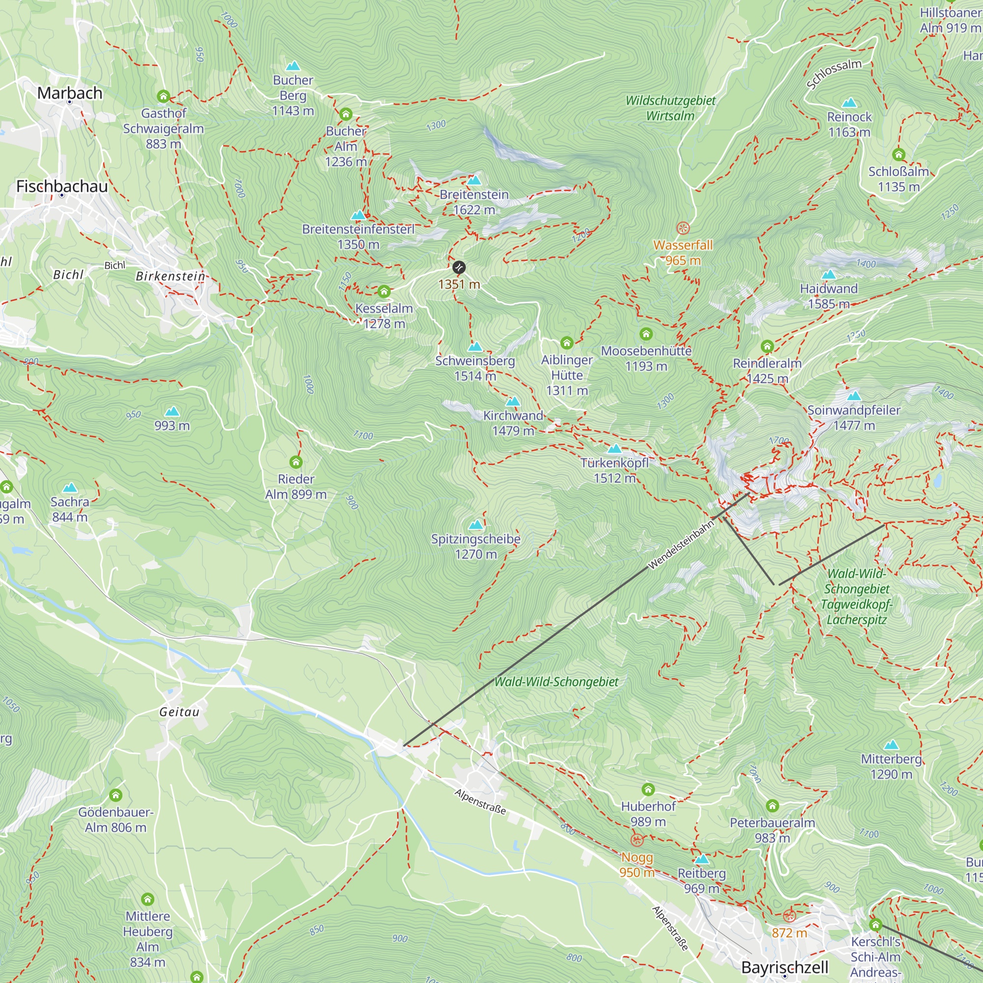 Spitzingalm map