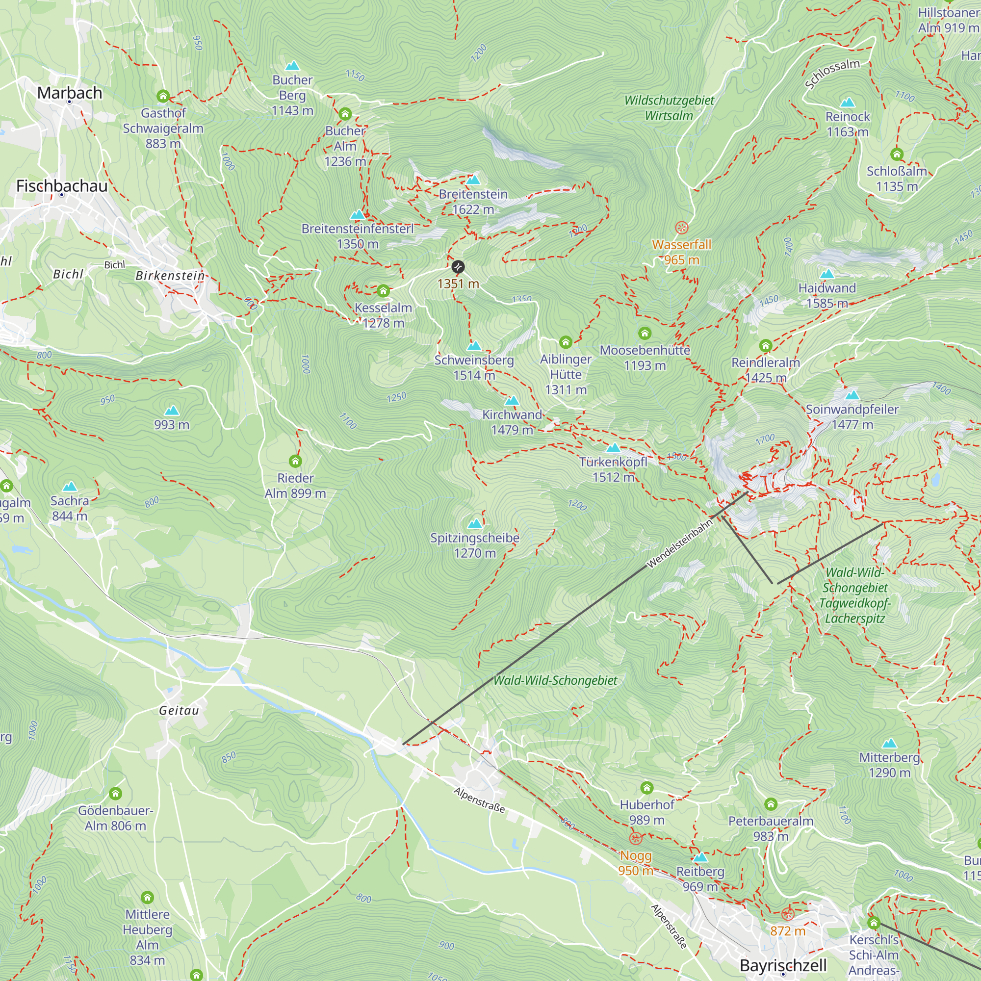 Spitzingalm map