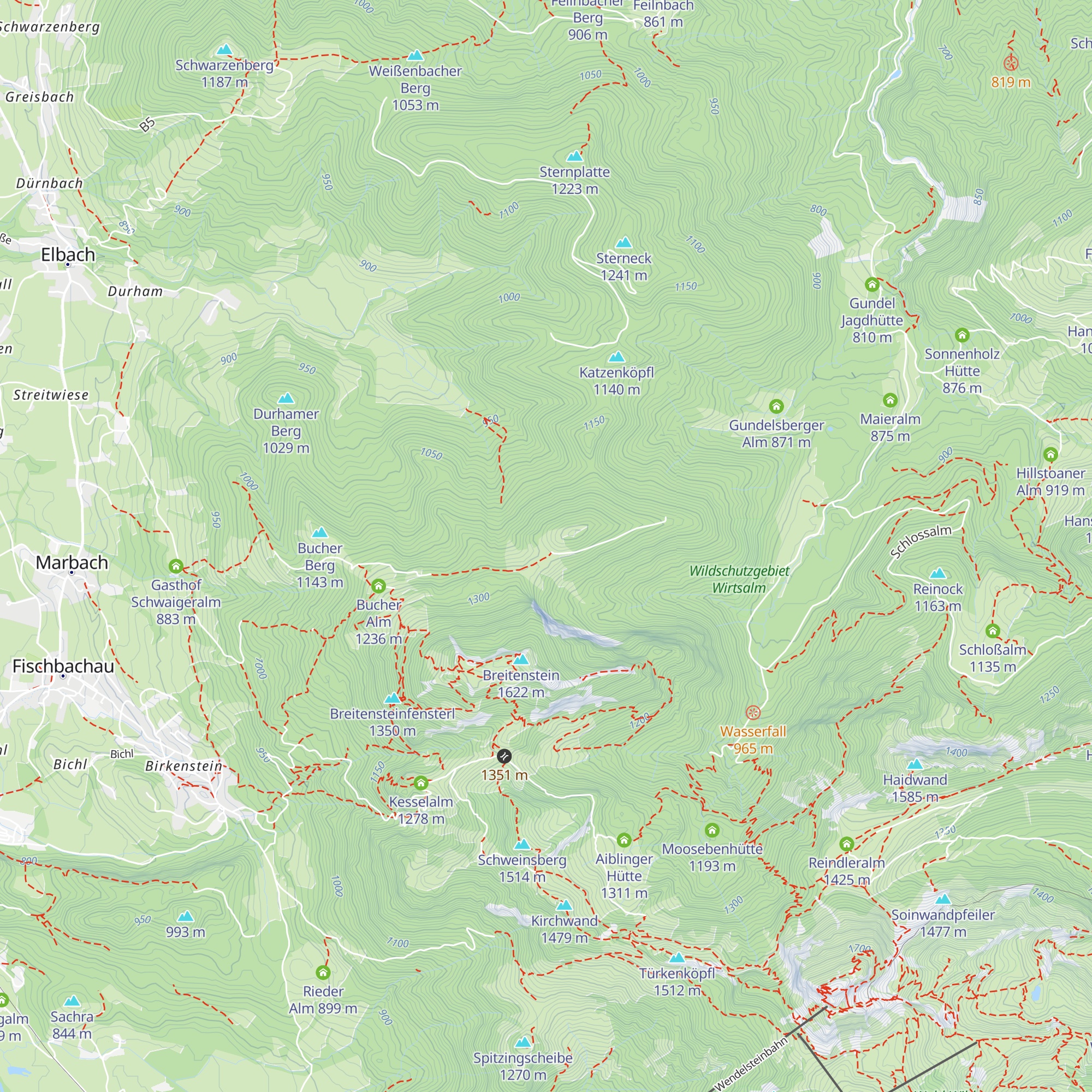 Steingrabner Alm map