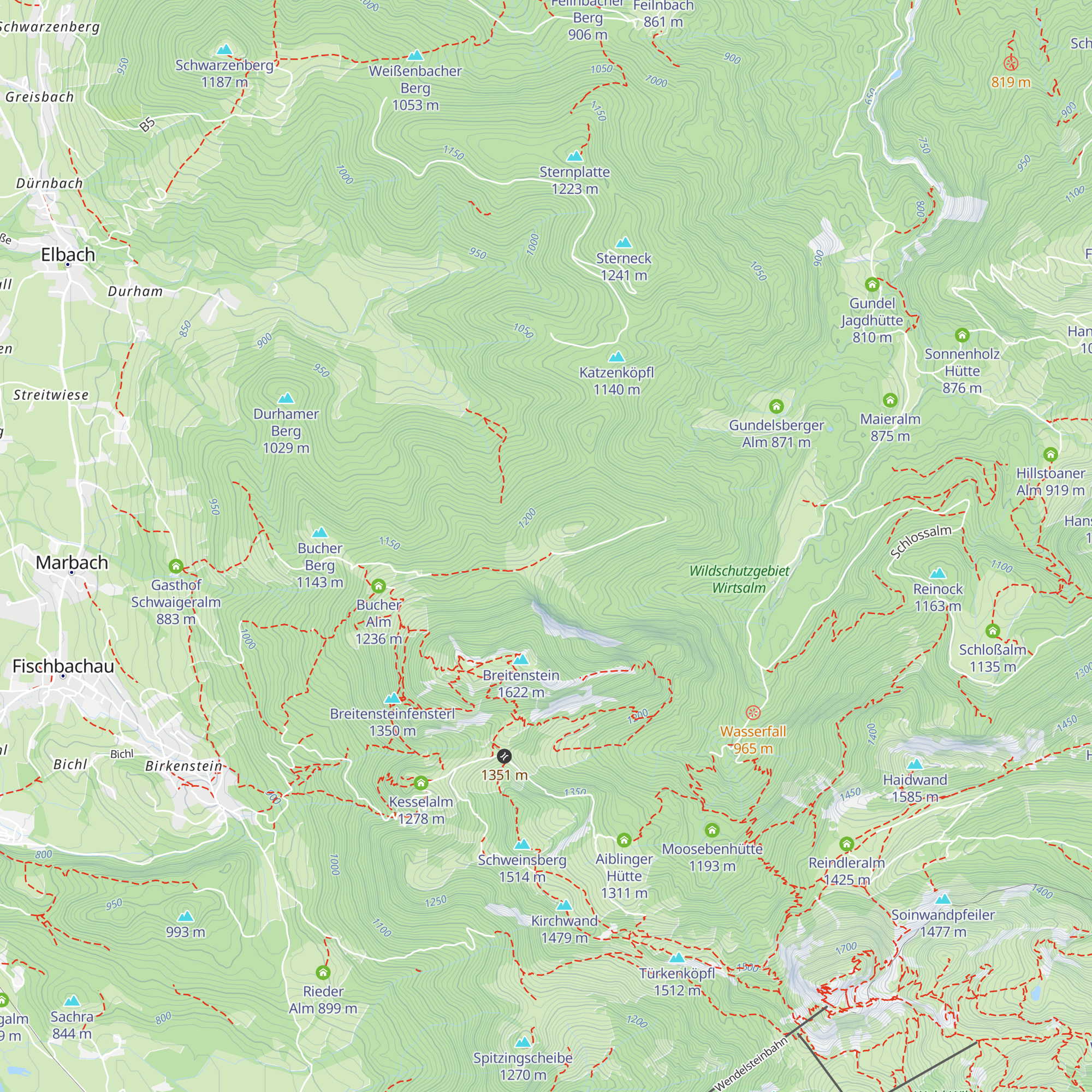 Steingrabner Alm map