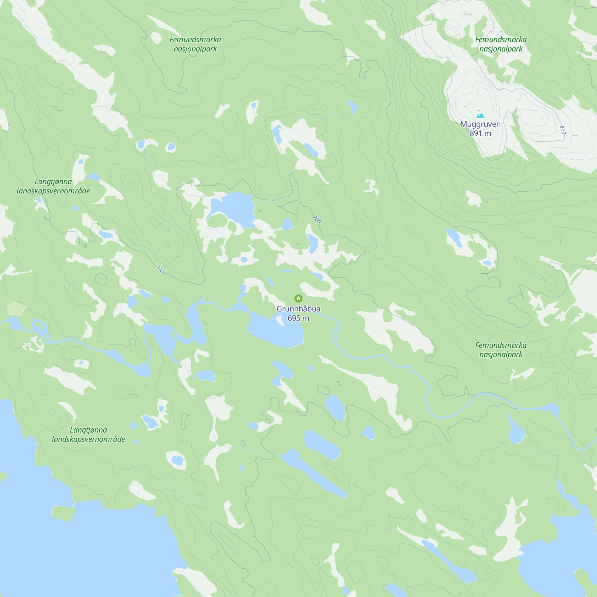Grunnhåbua map