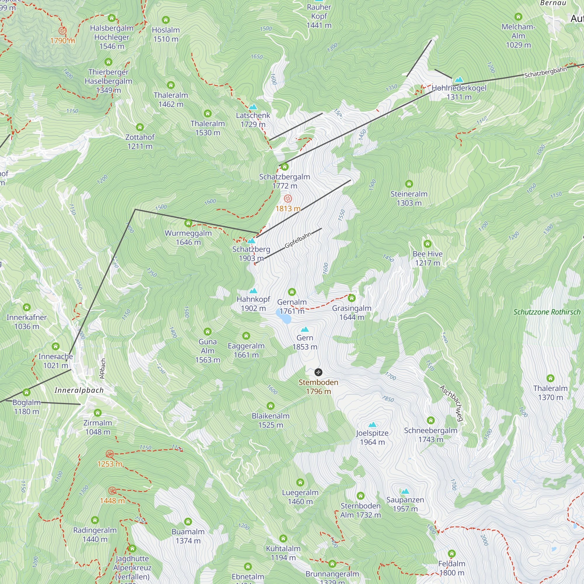 Gernalm map