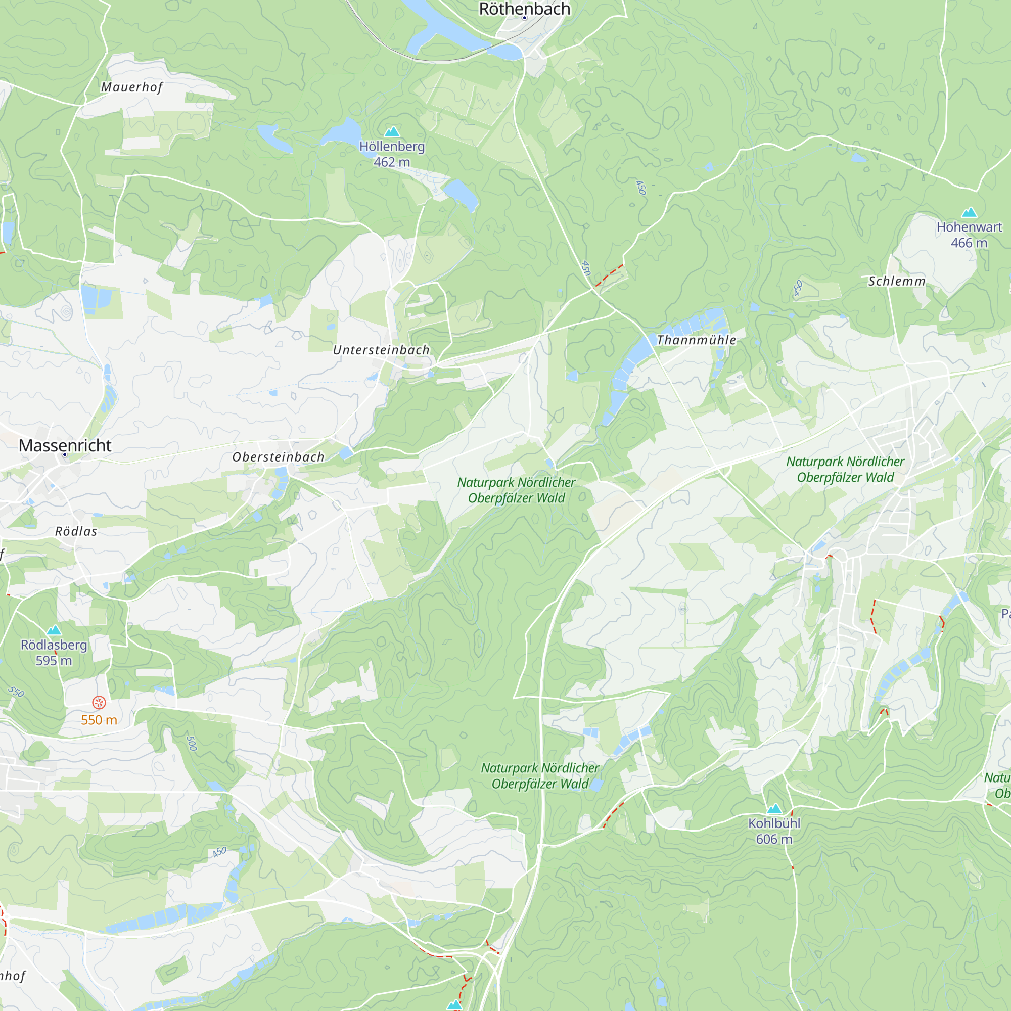 Hainbachhütte map