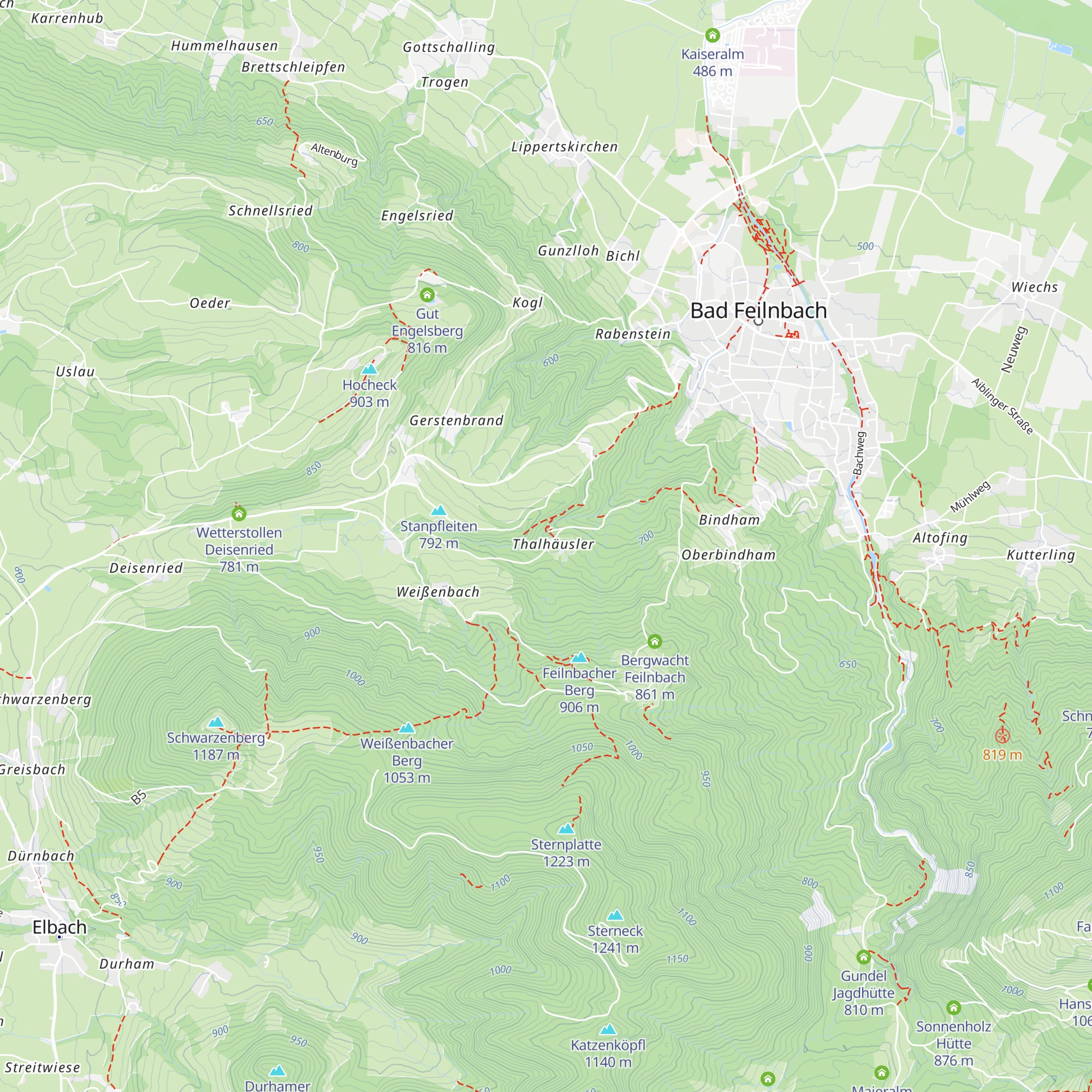 Jugendhaus Thalhäusl map