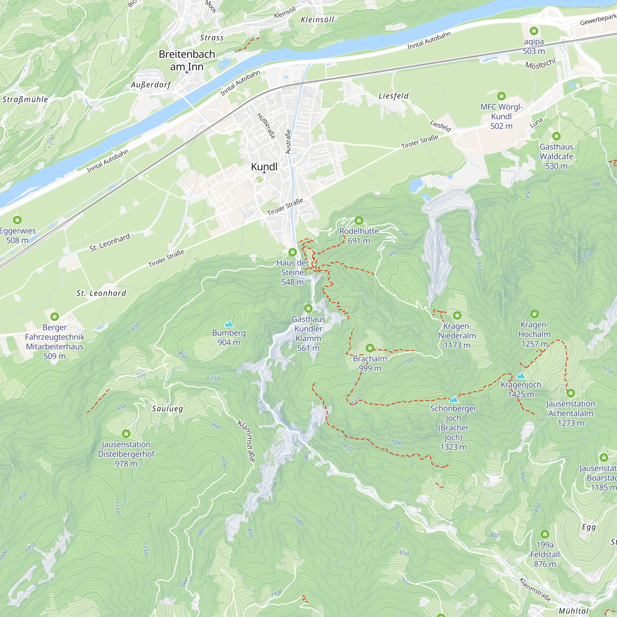 Gasthaus Kundler Klamm map