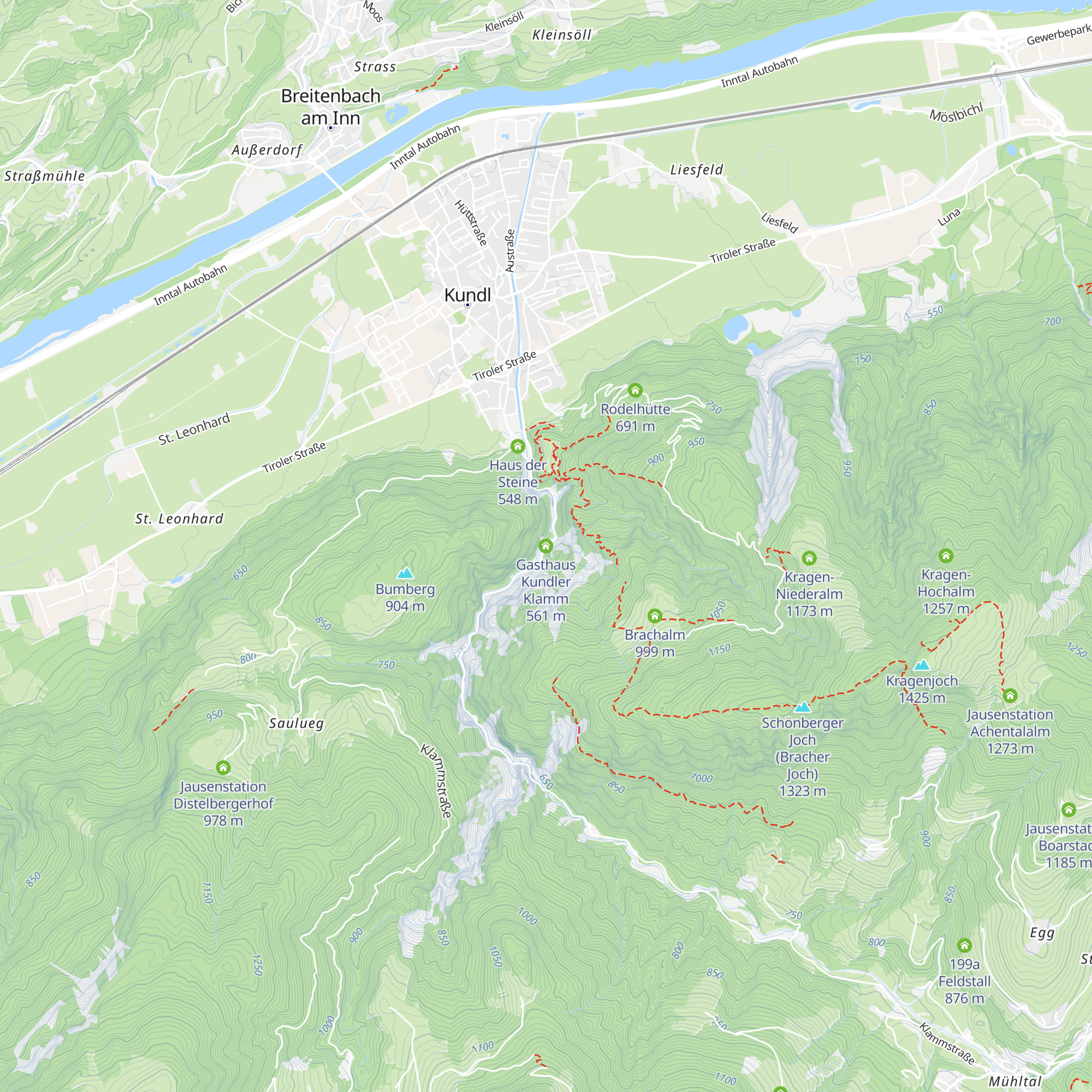 Gasthaus Kundler Klamm map