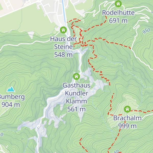 Map of Gasthaus Kundler Klamm