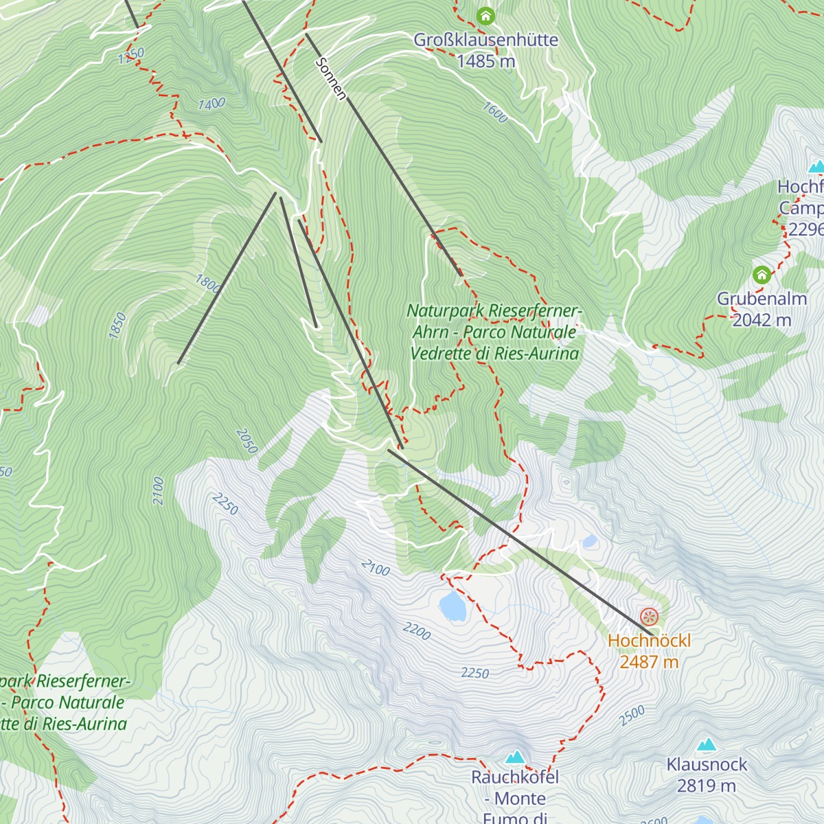 Bauerschaftsalm map