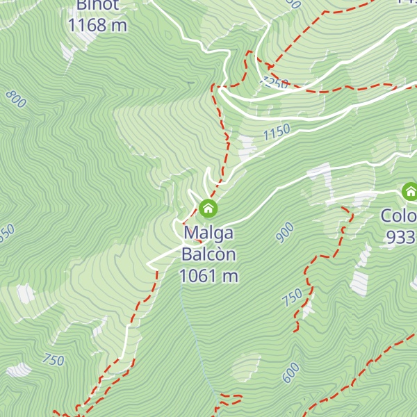 Map of Malga Balcòn
