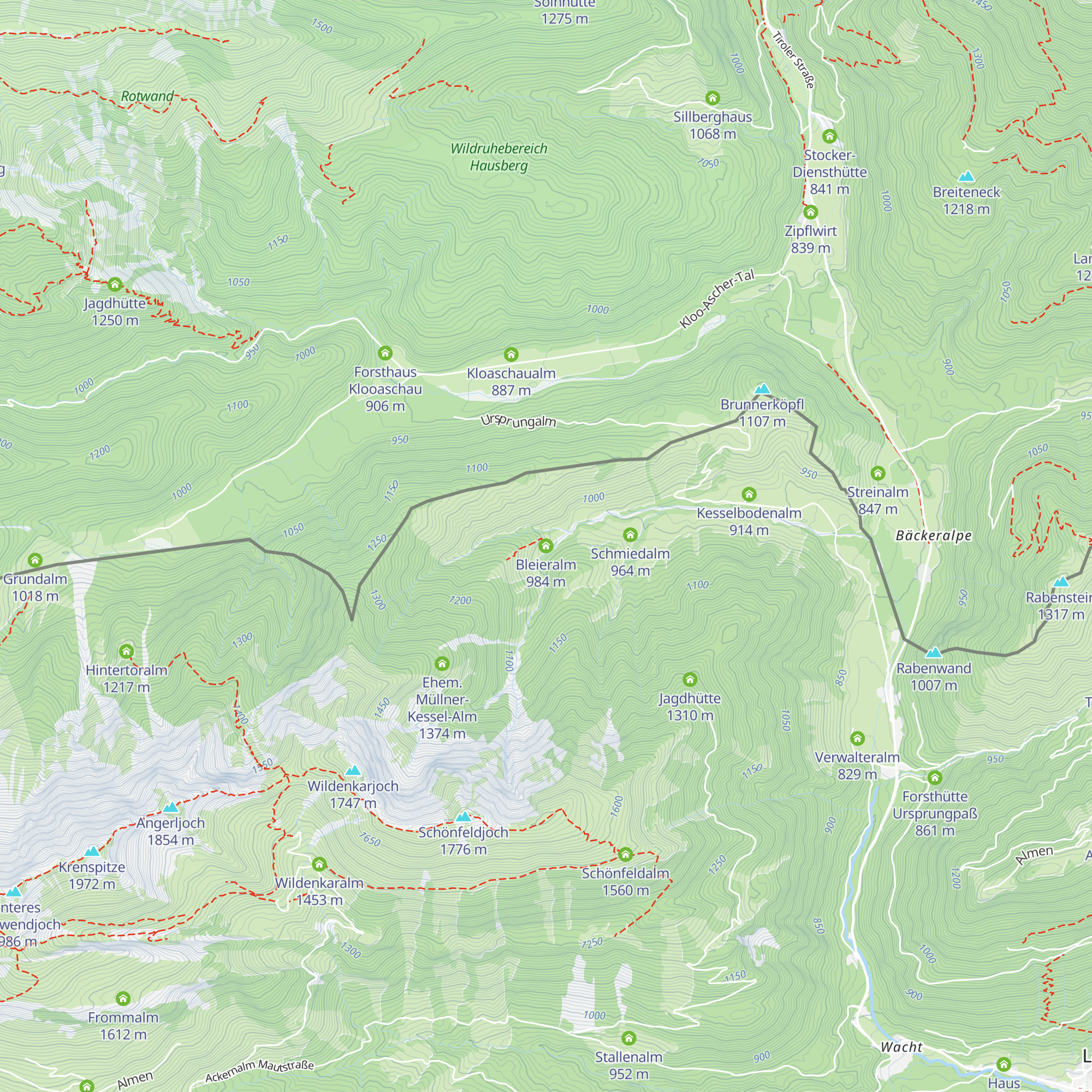 Bleieralm map