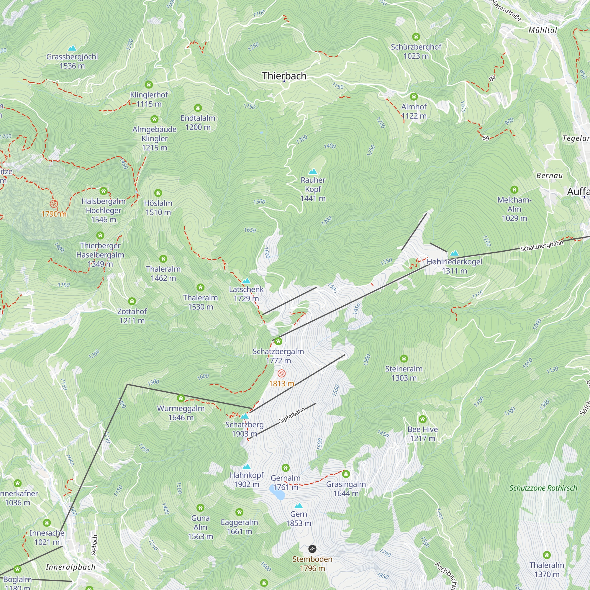 Außerkotkaseralm map