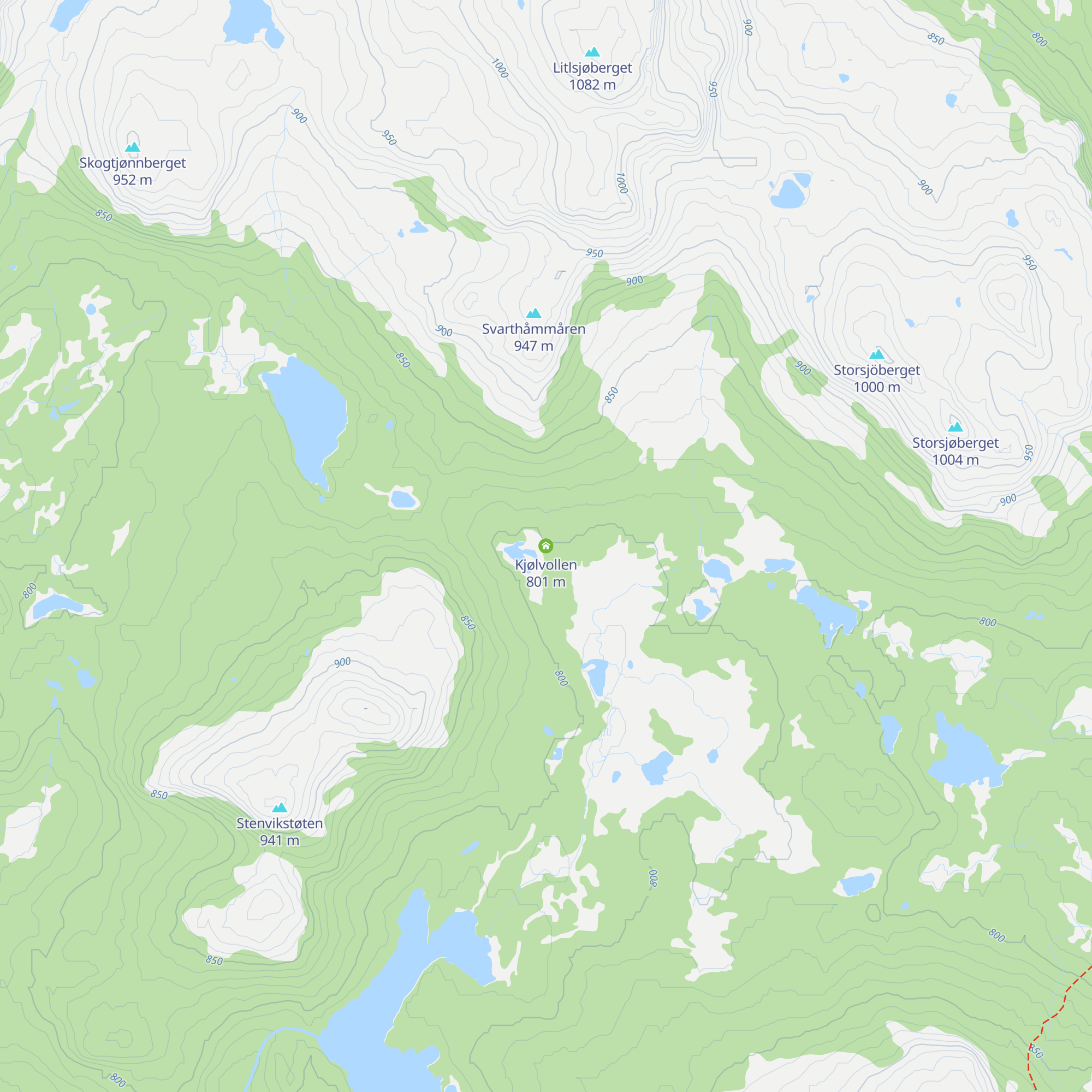 Kjølvollen map