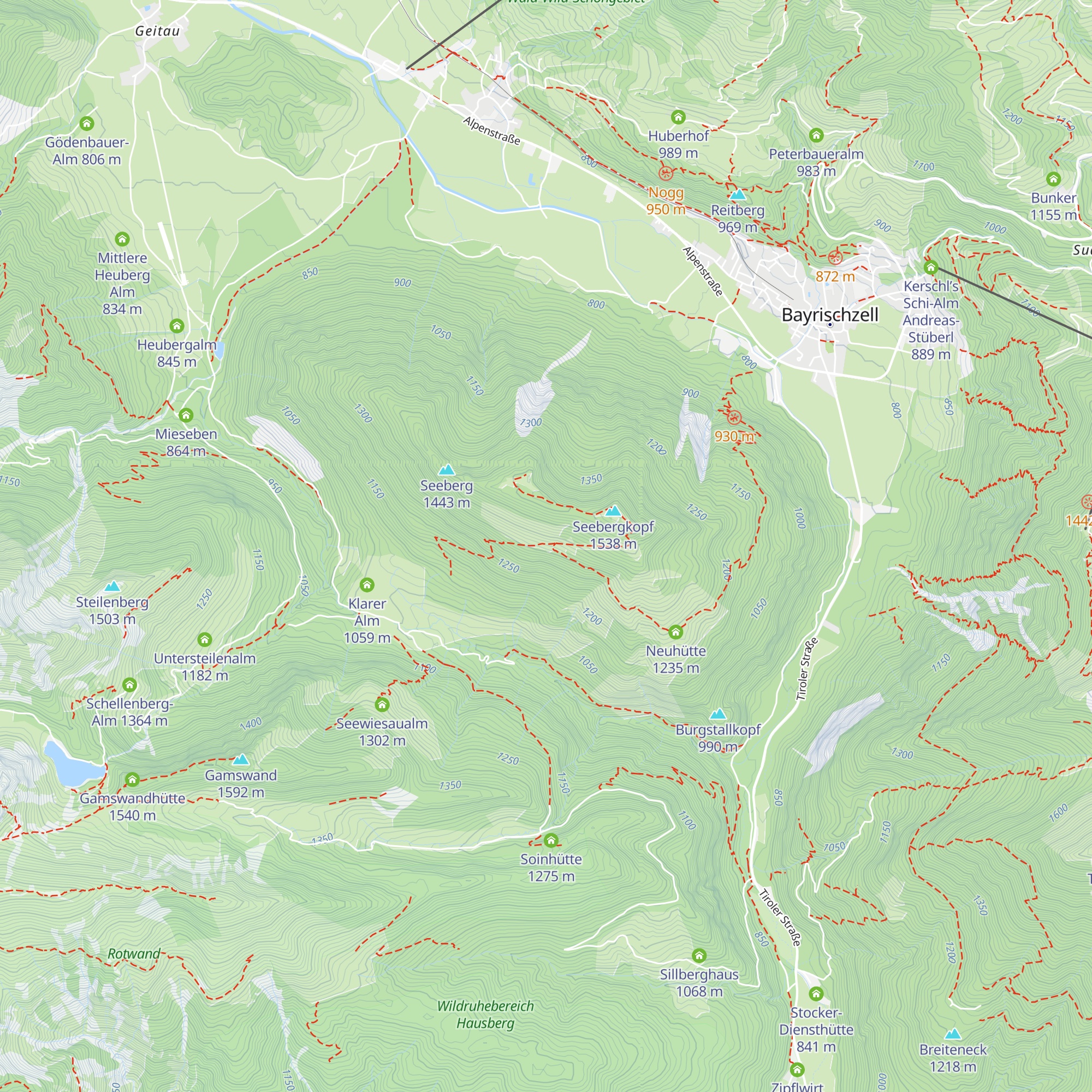 Seebergalm map
